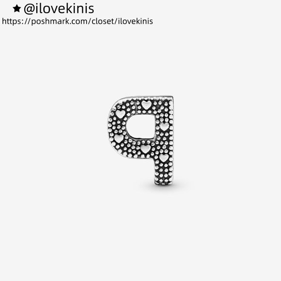 Pandora Letter P Alphabet Charm - Picture 2 of 6